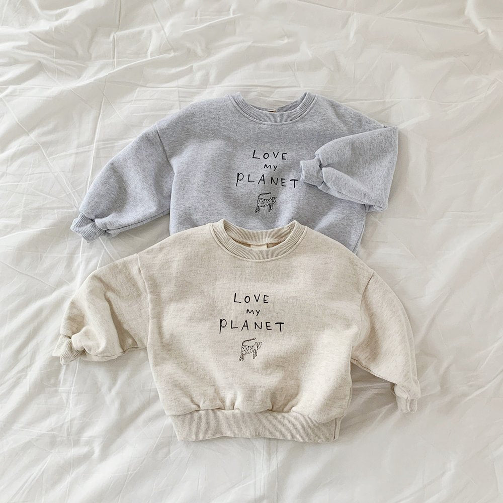 Love My Planet Crewneck | Oatmeal