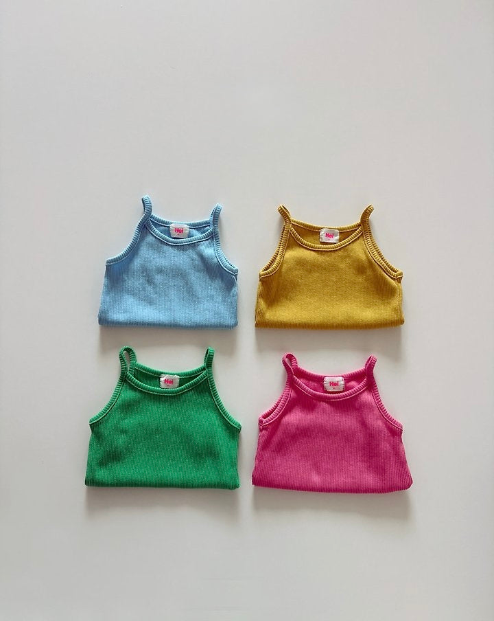 Kid's Ribbed Tank | 4 Colors