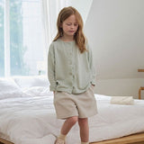 Eyelet Cardigan | Mint