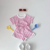 Terry Spring Set | Pink Stripe