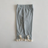 Camellia Pointelle Leggings | Blue
