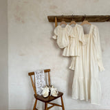 Mama's Vintage Puff Sleeve Dress | Cream
