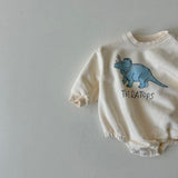 Baby Triceratops Sweatshirt Romper