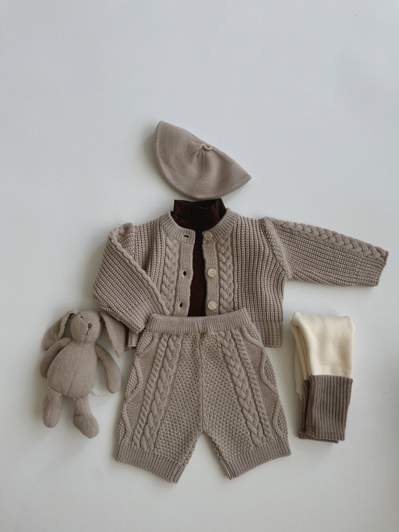 Knit Cardigan | Light Beige