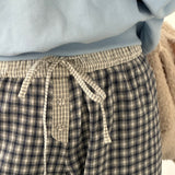 Women's Plaid Pants | Blue