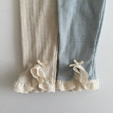 Camellia Pointelle Leggings | Blue