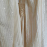 Mama's Vintage Puff Sleeve Dress | Beige Stripe