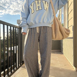 Women's Plaid Pants | Blue