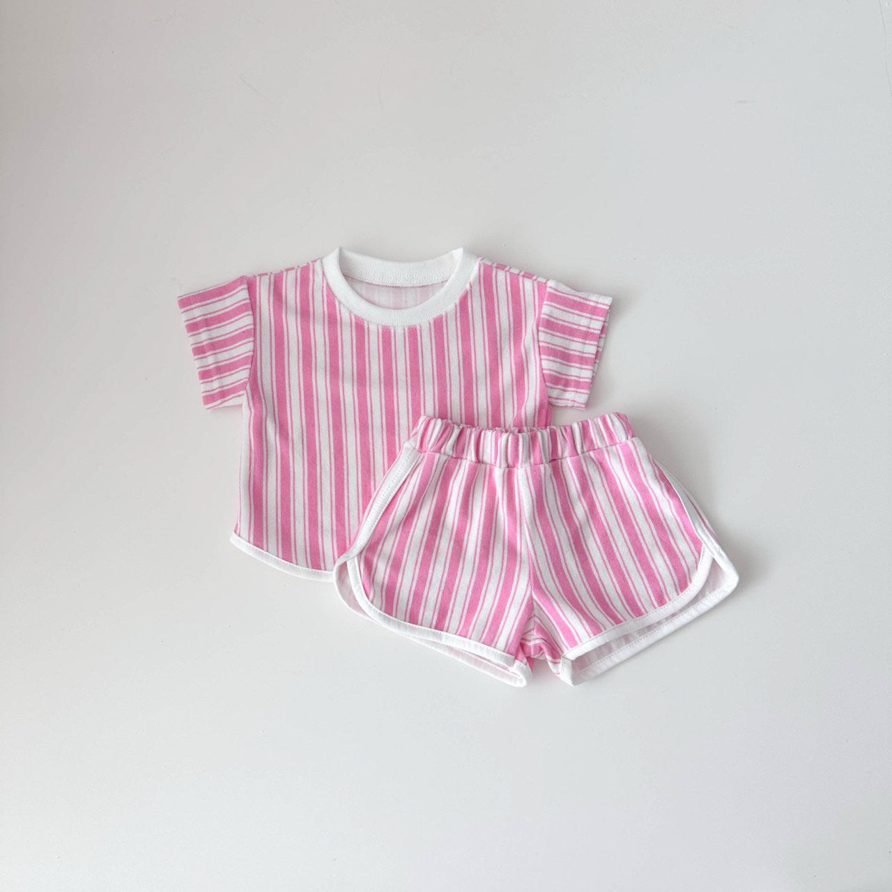 Terry Spring Set | Pink Stripe