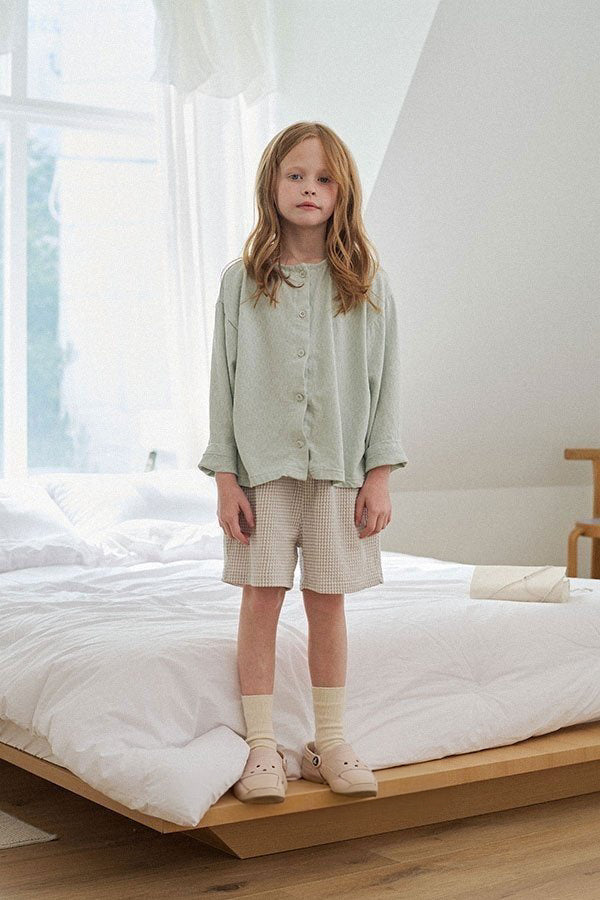 Eyelet Cardigan | Mint