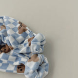Teddy Gingham Fleece Set | Beige