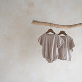Baby Dinsoaur Romper | Grey
