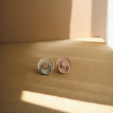 FRIGG Daisy Natural Rubber Pacificer | Cotton Candy/Sandstone