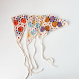 Embroidered Floral Bonnet | Purple/Orange