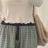 Women's Plaid Pants | Green