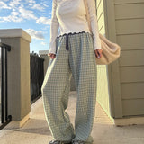 Women's Plaid Pants | Green