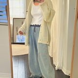 Women's Plaid Pants | Green