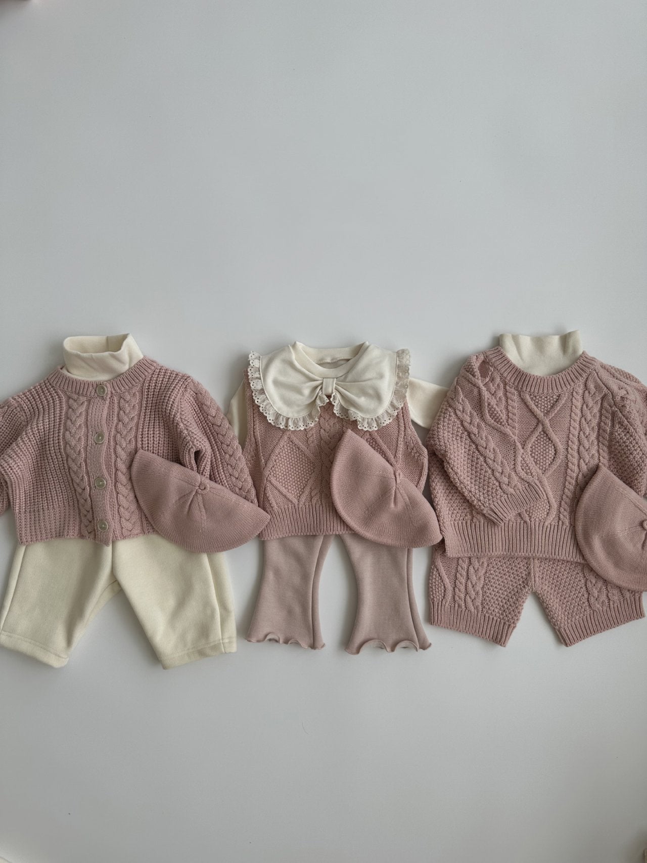Knit Pants | Pink