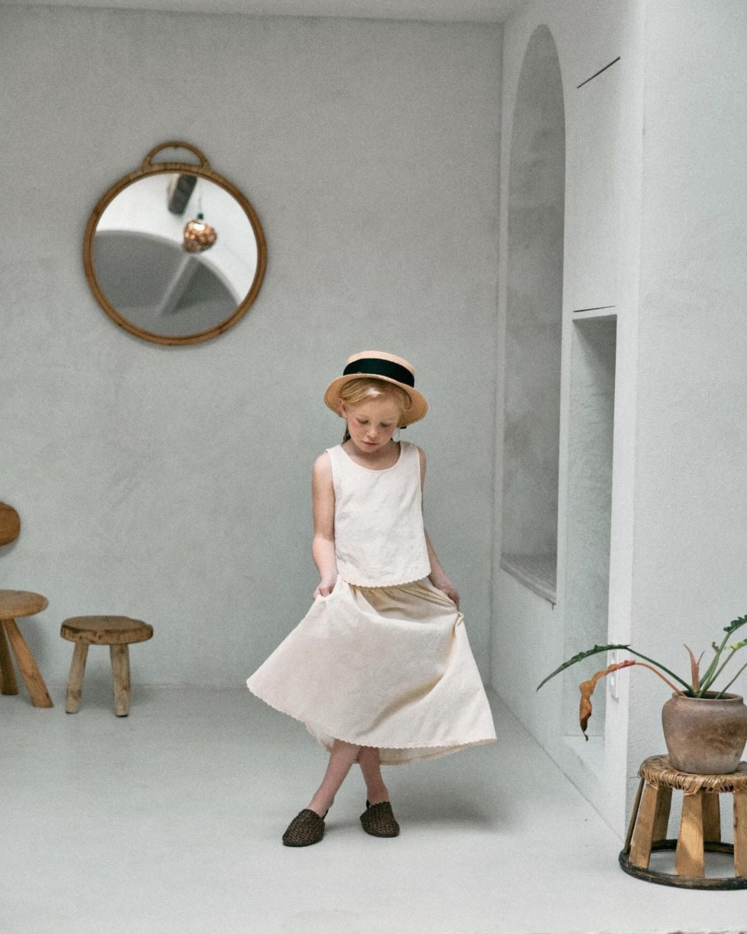 Gemma Skirt Set | Milk