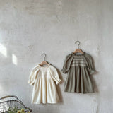 Emily Smocked Dress | Khaki