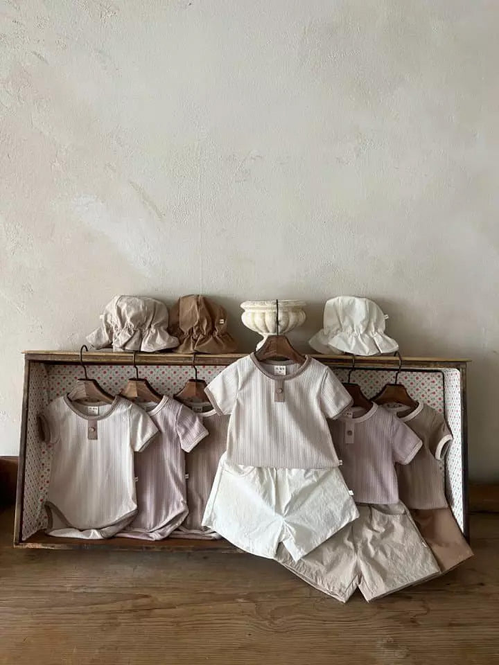 Short Sleeved Rib Tee | 3 Colors