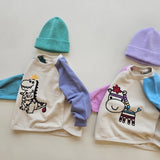 Giraffe Colorblock Sweatshirt