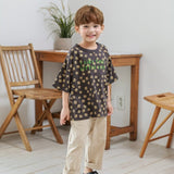 Little Life Flower Tee | Charcoal