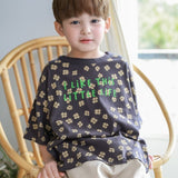 Little Life Flower Tee | Charcoal