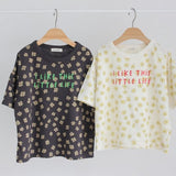 Little Life Flower Tee | Charcoal