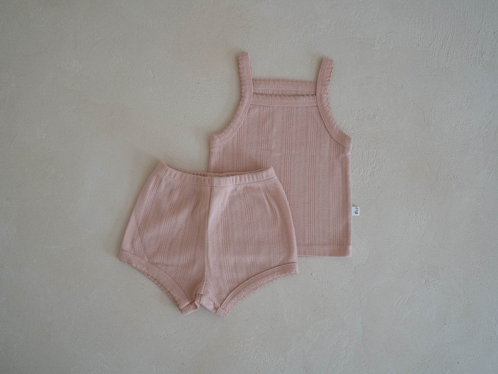 Pointelle Set | Coral