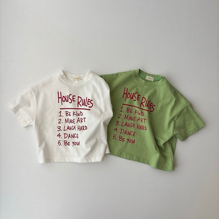 Kid's House Rules Tee | 2 Colors