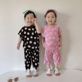 Daisy Pleats Summer Set | Pink