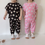 Daisy Pleats Summer Set | Pink