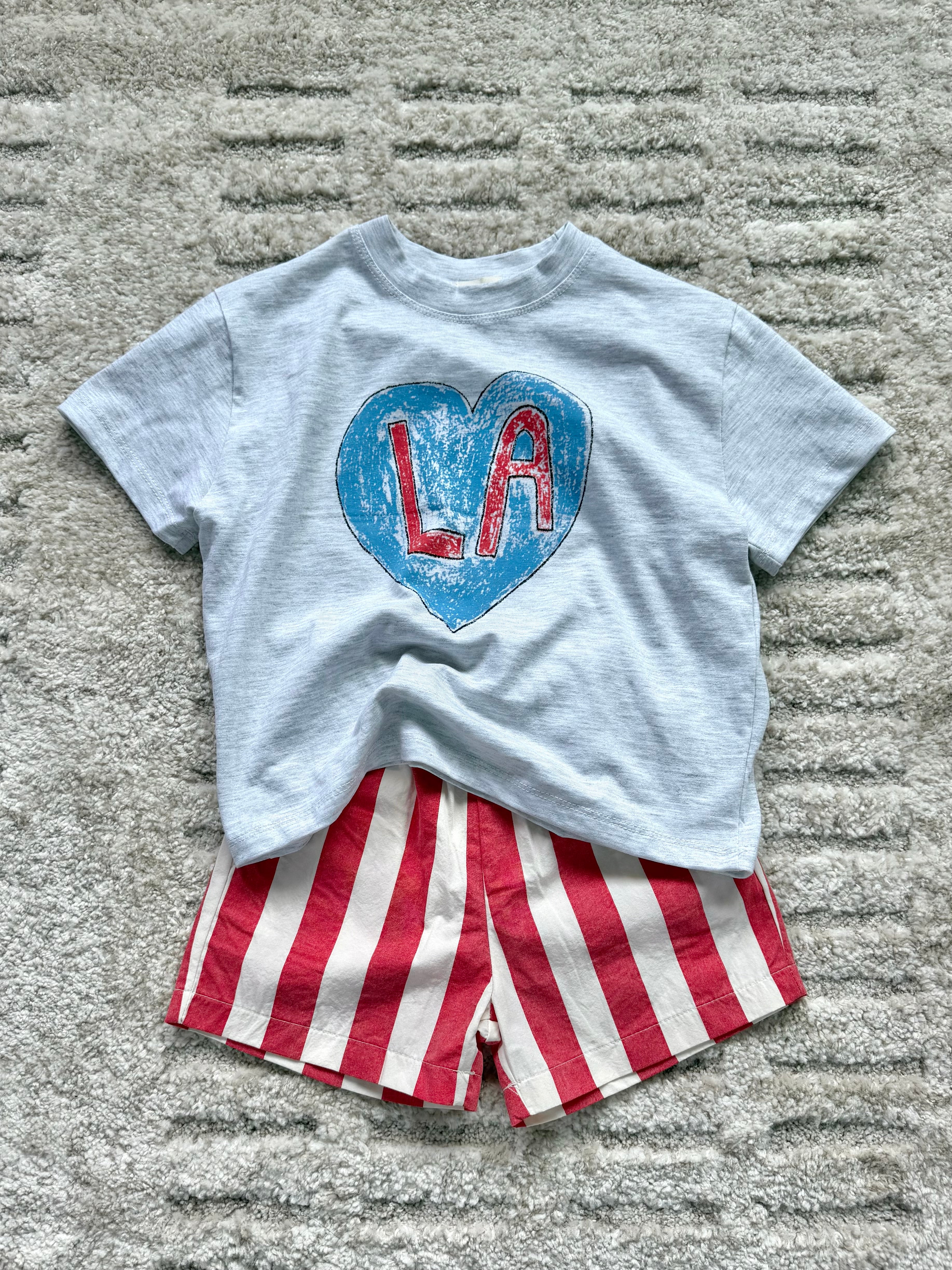 Kid's LA Tee - Heather Grey