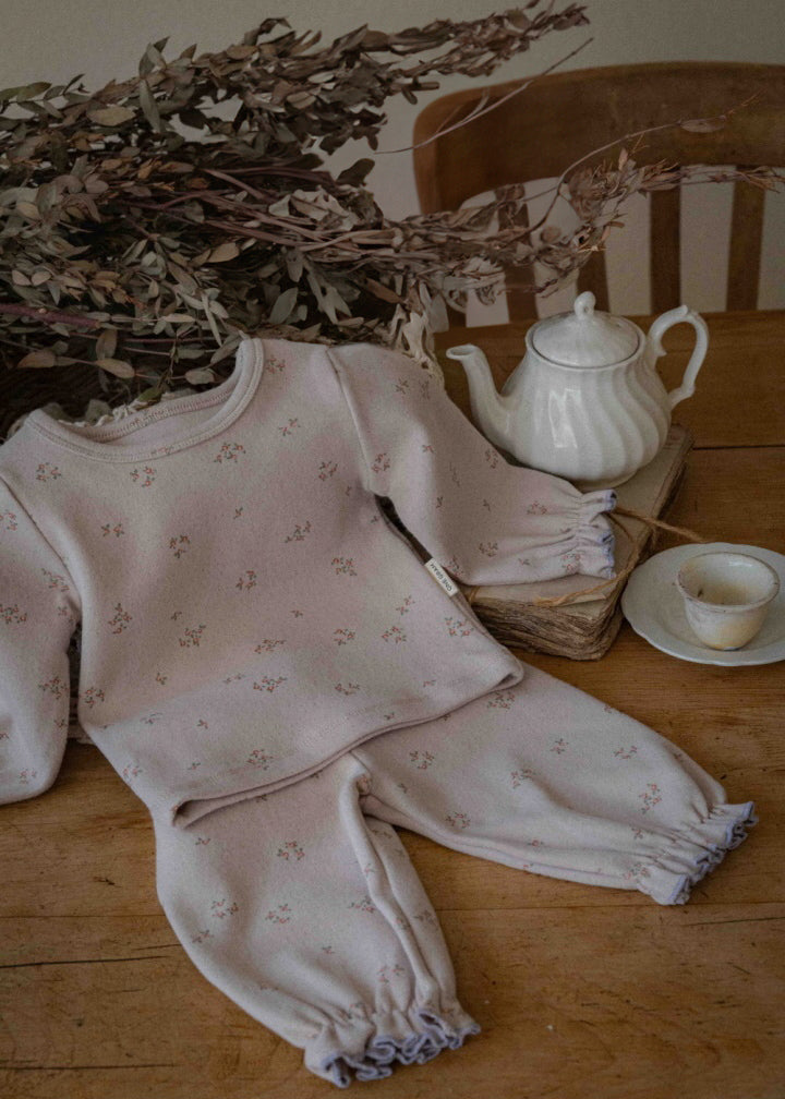 Baby Floral Set | Beige