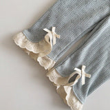 Camellia Pointelle Leggings | Blue