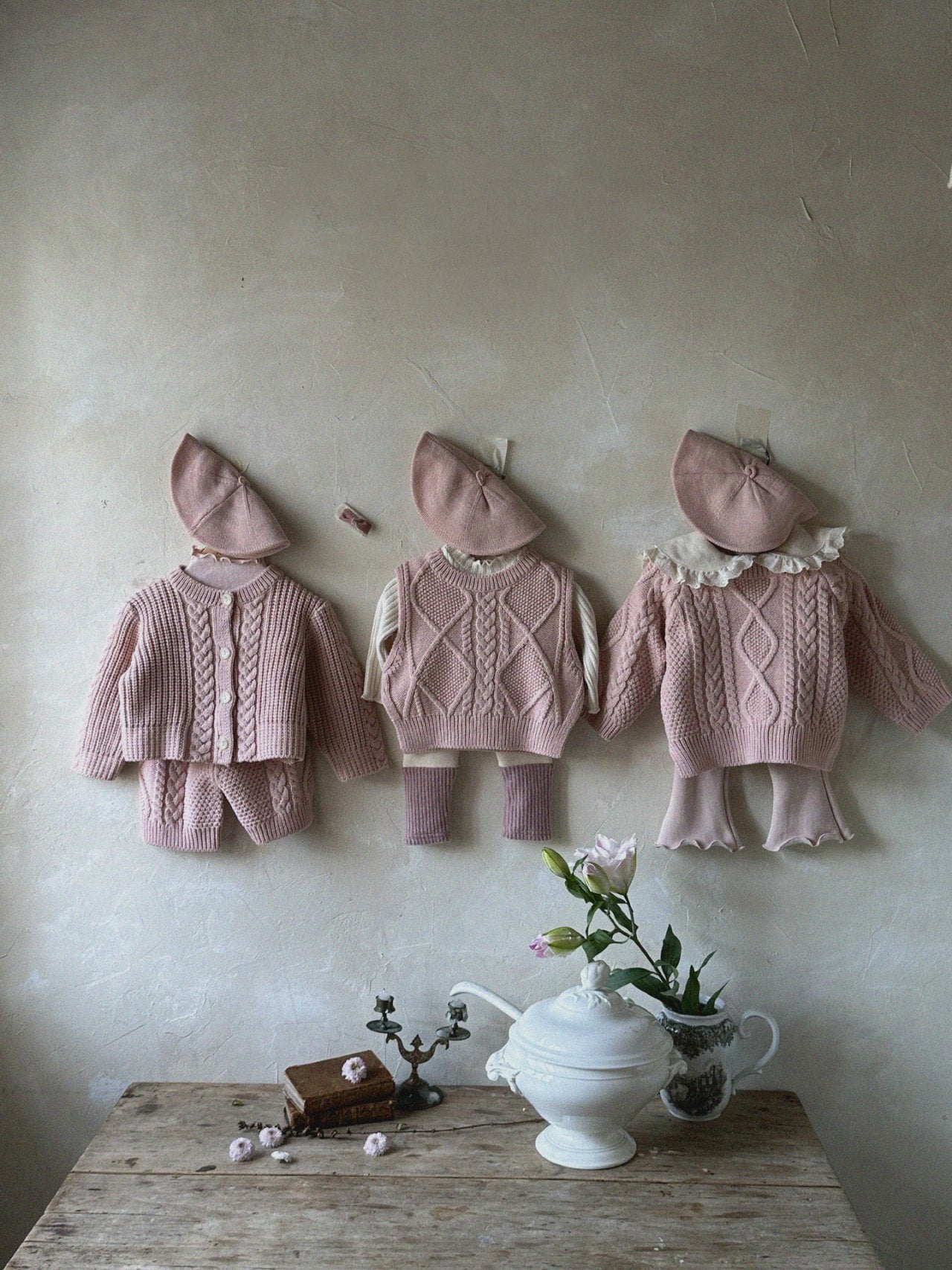 Knit Pants | Pink