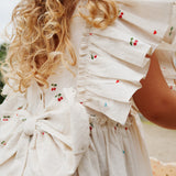 Evia Bow Dress | Cherry Ceour