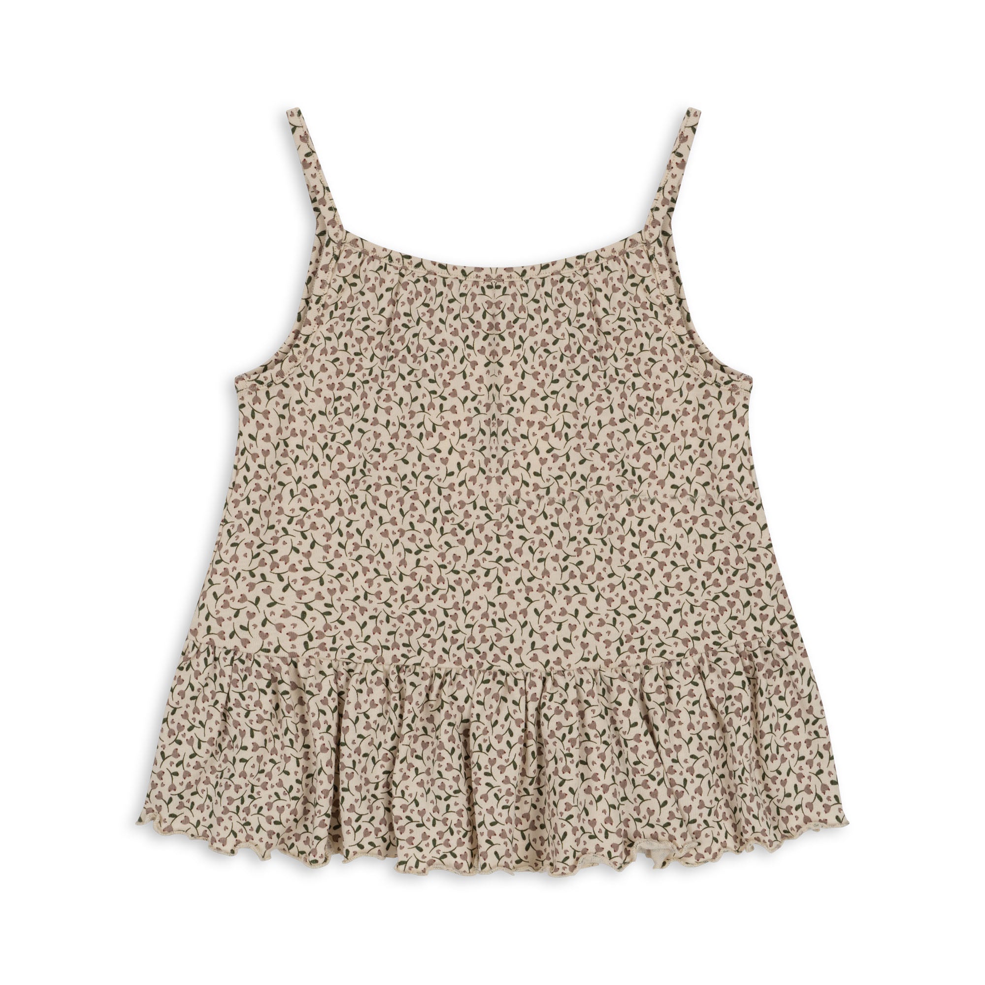 Lin Frill Strap Top | Milk Tank