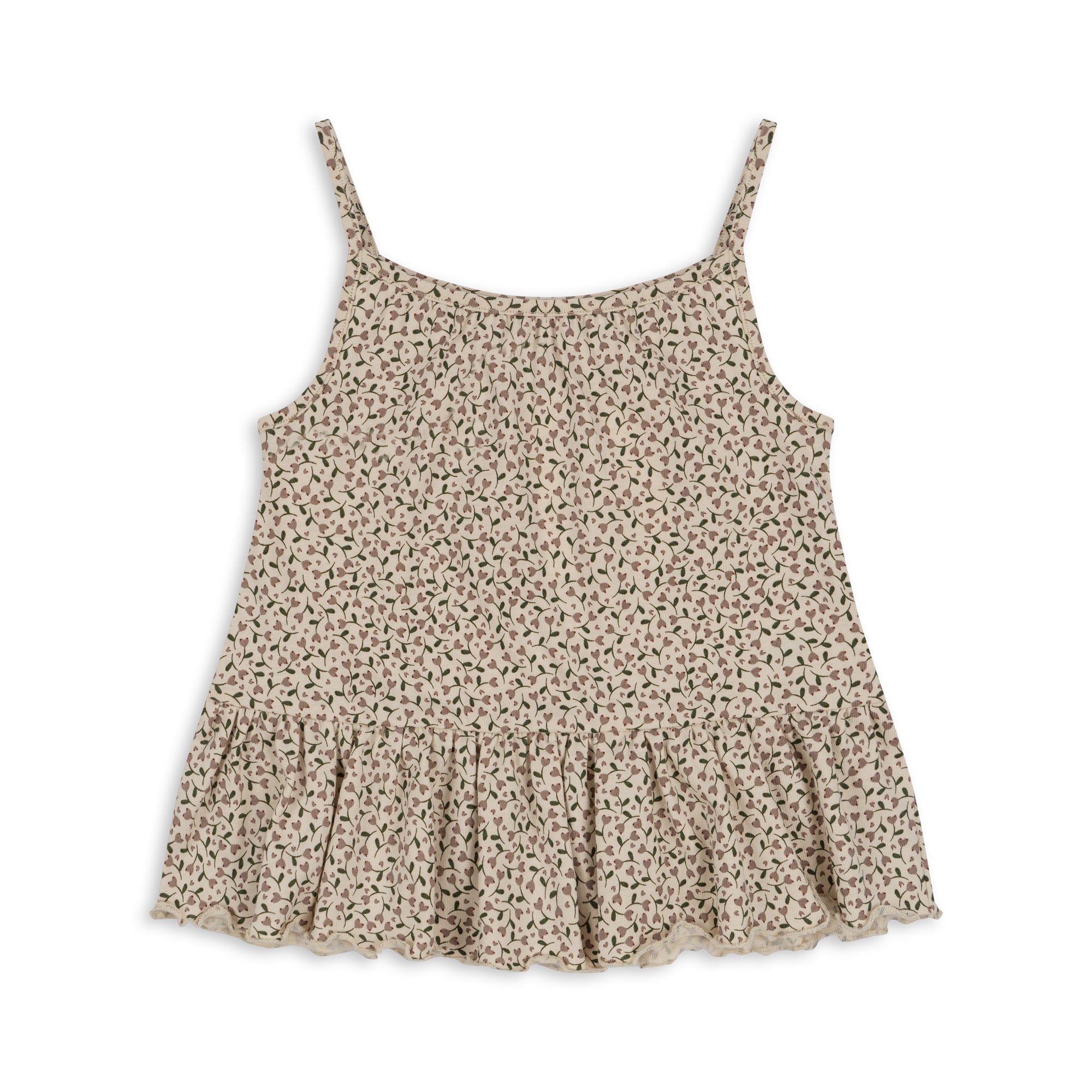 Lin Frill Strap Top | Milk Tank