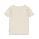 Minnie Pointelle Tee | Antique White