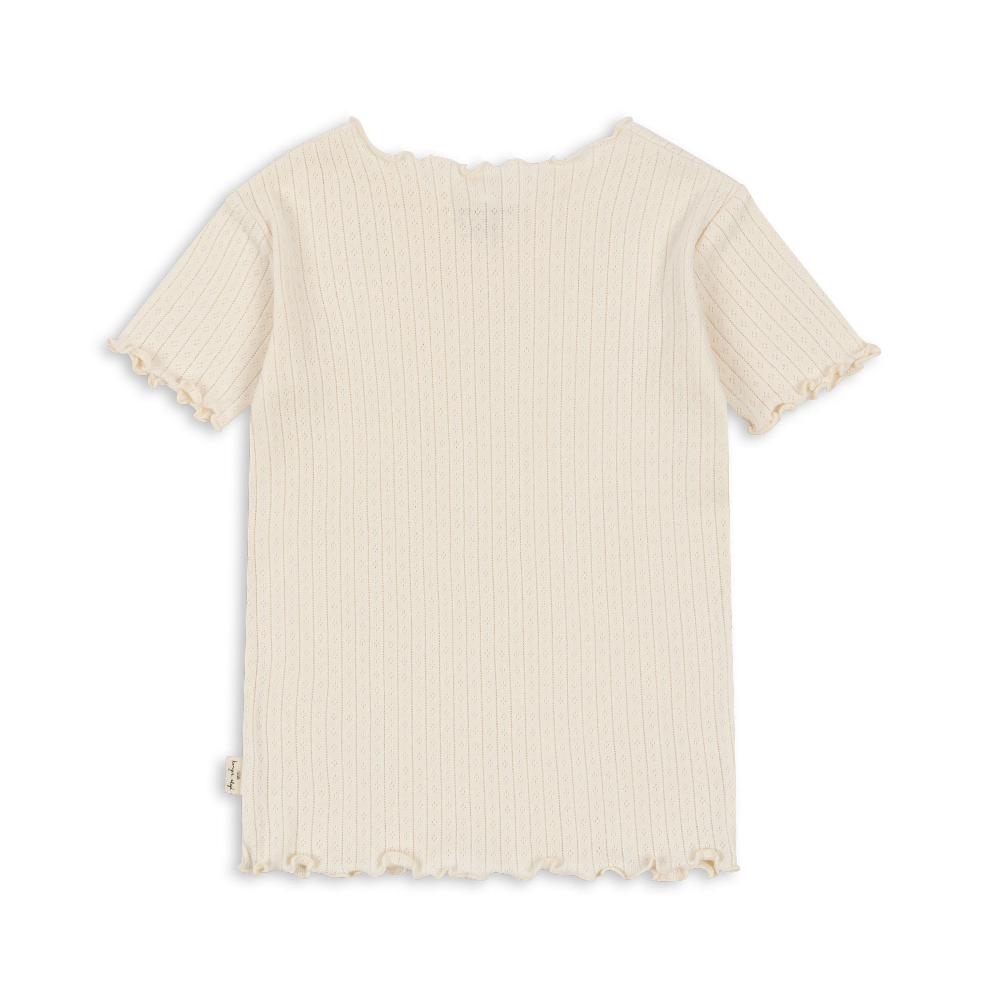 Minnie Pointelle Tee | Antique White
