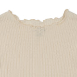 Minnie Pointelle Tee | Antique White