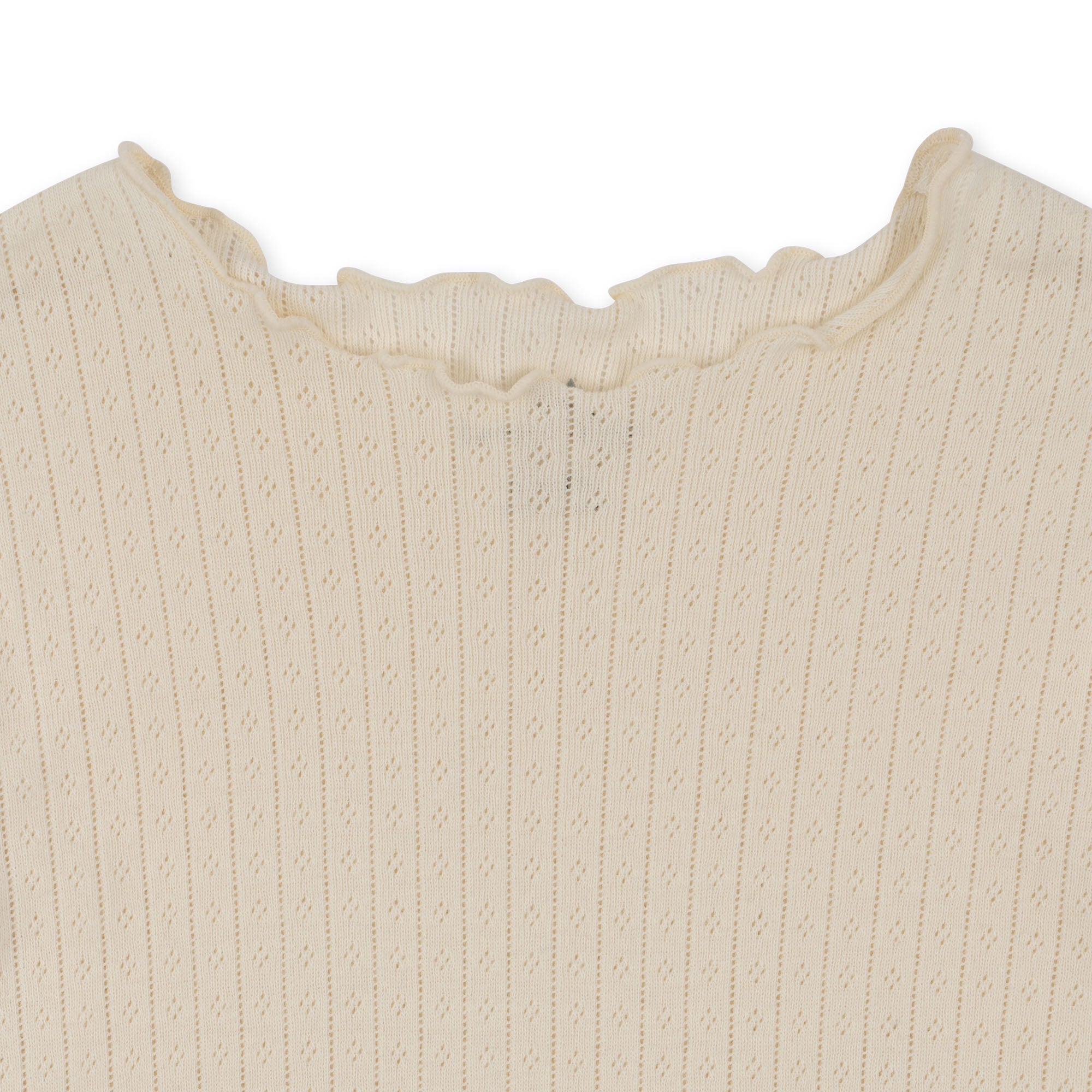 Minnie Pointelle Tee | Antique White