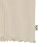 Minnie Pointelle Tee | Antique White