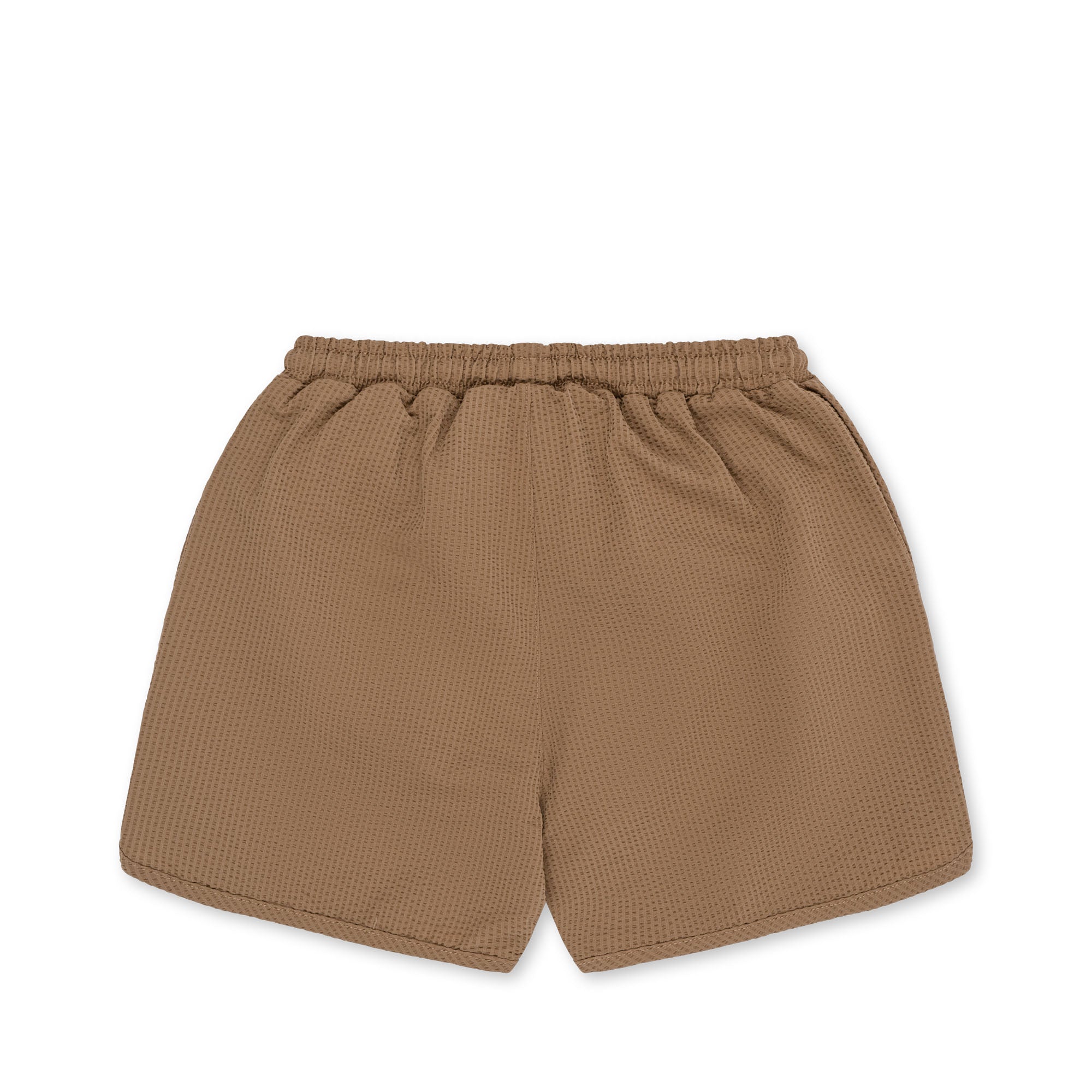 Seersucker Swim Shorts - Toasted Coconut