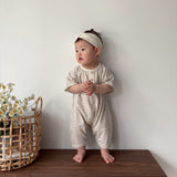 Baby Striped Romper | Brown