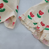 Tulip Frill Set | Red