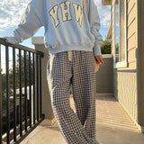 Women's Plaid Pants | Blue