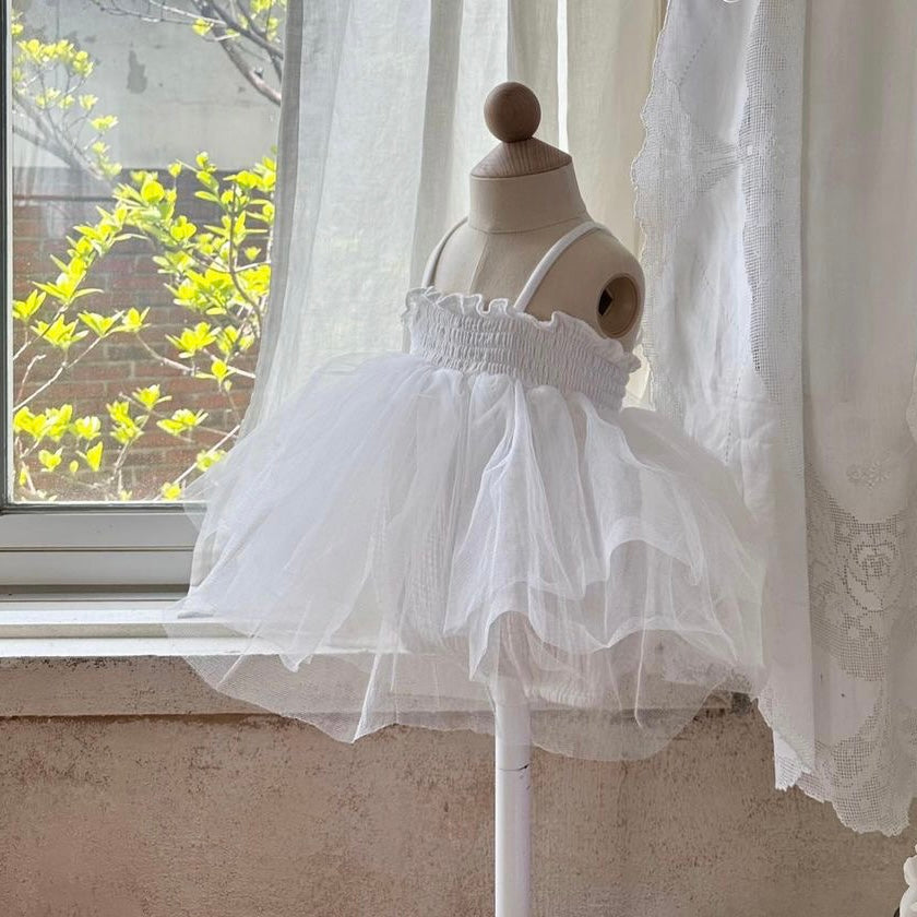 Baby Gauze Tutu Dress Romper - 3 Colors